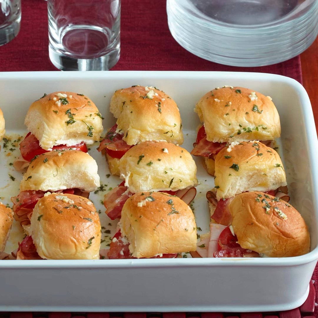 Mini Halftime Hawaiian Roll Sandwiches by Kraft® Tom Thumb