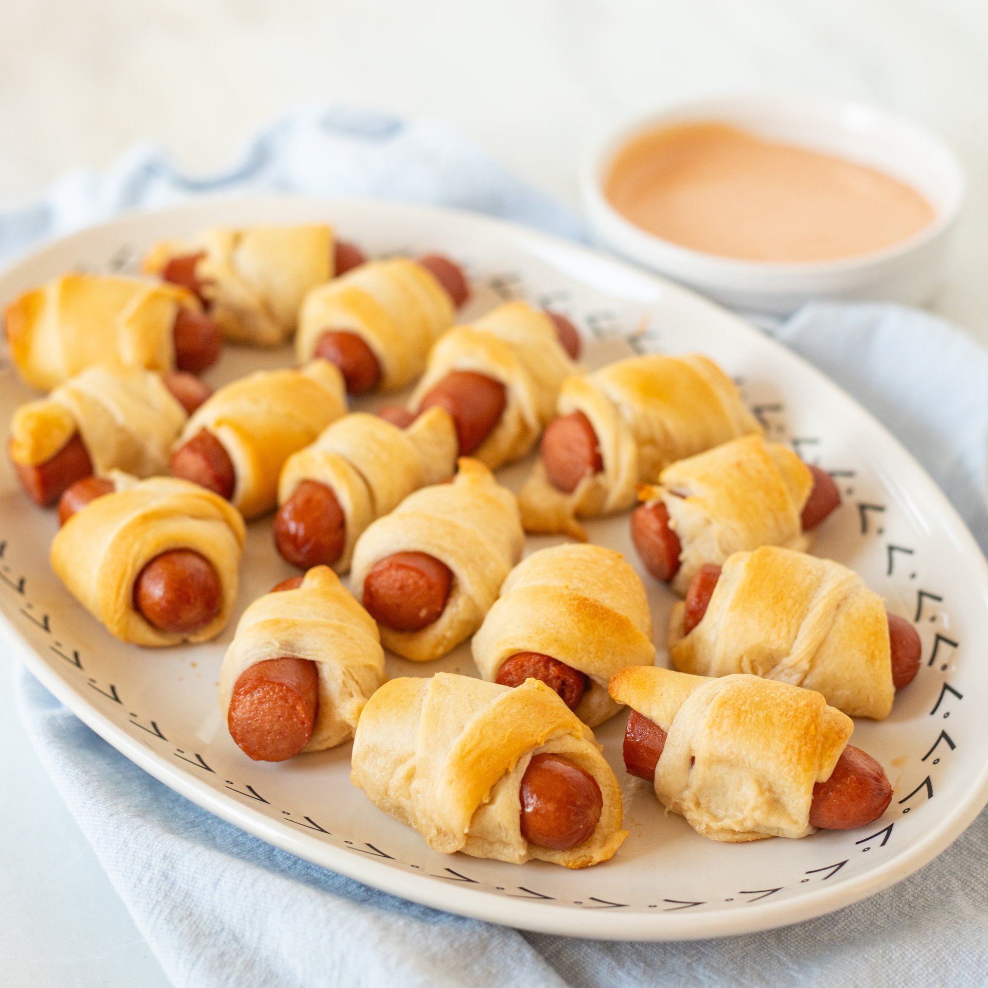 Hot Dog Crescent Roll Bites with Special Sauce Safeway