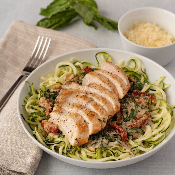 Creamy Tomato Basil Chicken & Zucchini Noodles Randalls Business