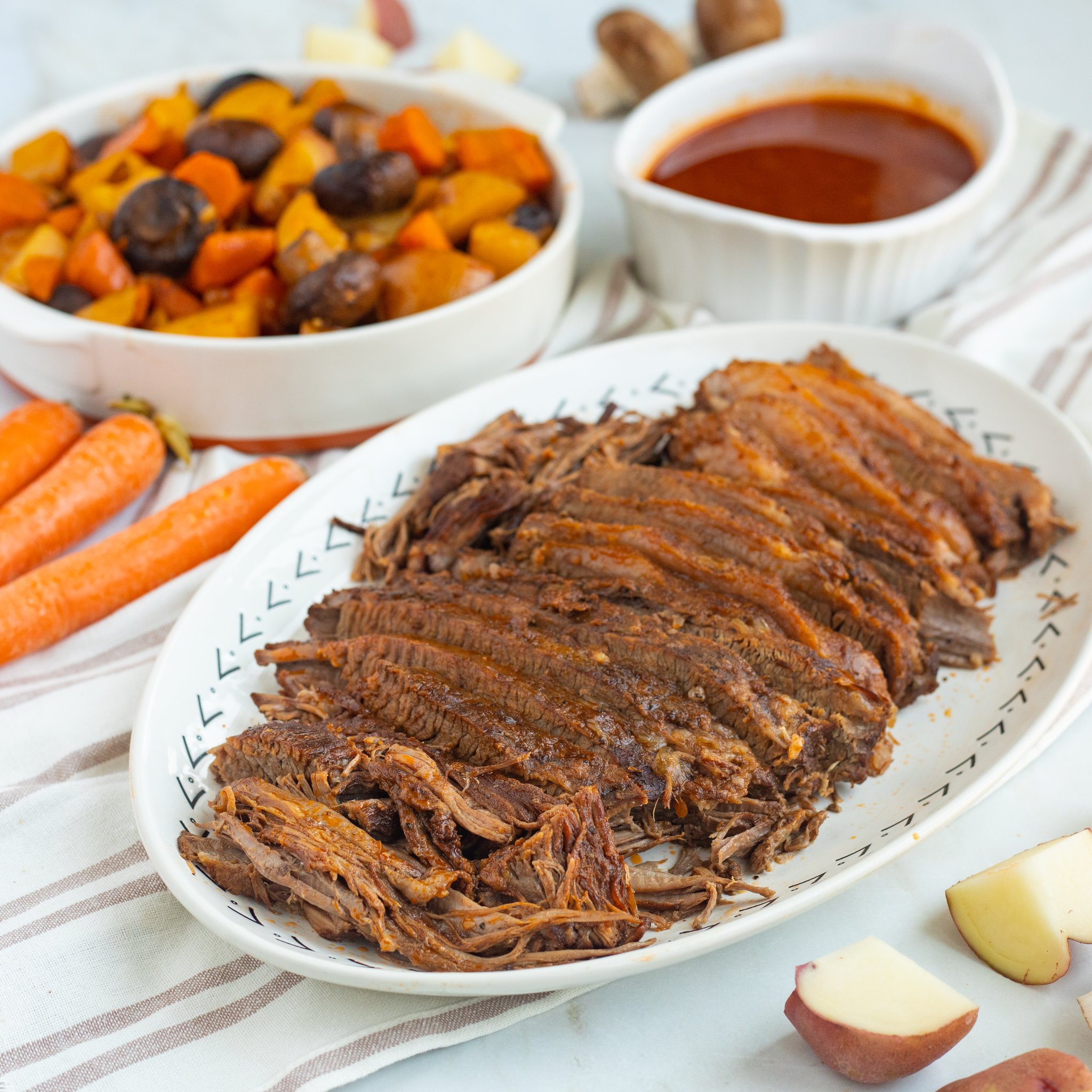 Beef Brisket with Carrots, Mushrooms & Potatoes JewelOsco