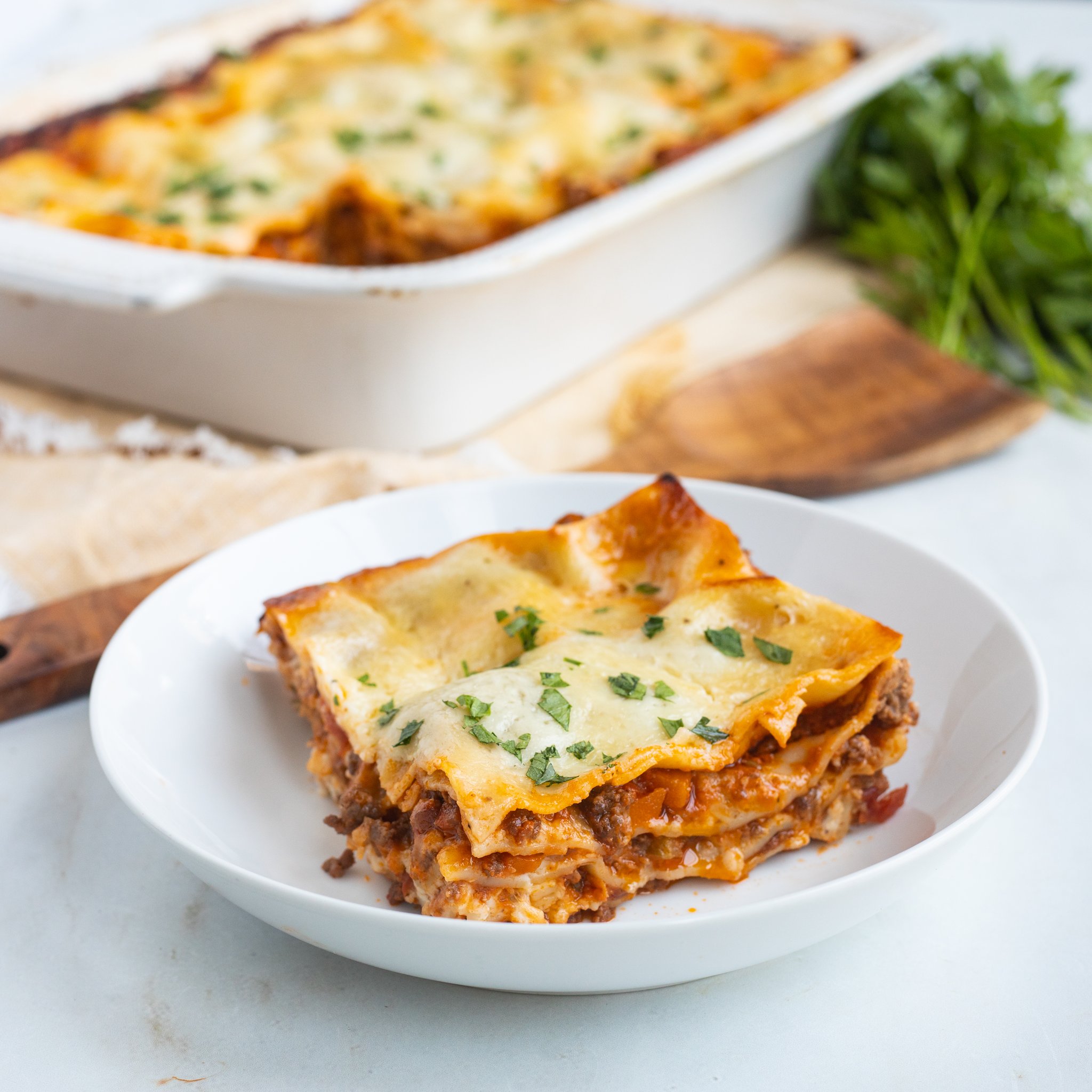 3Meat Lasagna with Pancetta, Sausage, Ground Beef & Béchamel Sauce