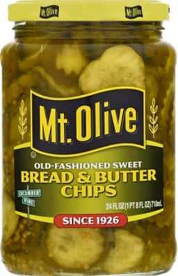 Mt. Olive Pickles Chips Bread & Butter Chips Old-Fashioned Sweet - 24 Fl. Oz.