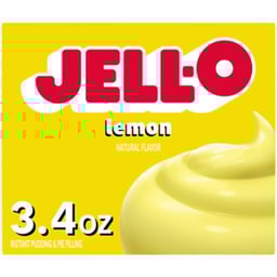 Jell-O Lemon Naturally Flavored Instant Pudding & Pie Filling Mix - 3.4 Oz