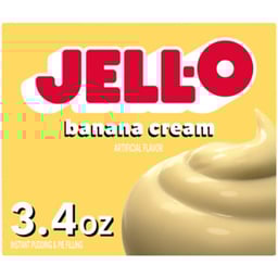 Jell-O Banana Cream Artificially Flavored Instant Pudding & Pie Filling Mix - 3.4 Oz.