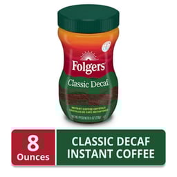 Folgers Coffee Instant Crystals Classic Decaf - 8 Oz