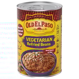 Old El Paso Beans Refried Vegetarian Can - 16 Oz