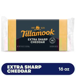 Tillamook Extra Sharp Cheddar Cheese Block - 1 Lb