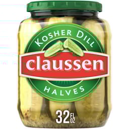 Claussen Kosher Dill Pickle Halves - 32 Fl. Oz.
