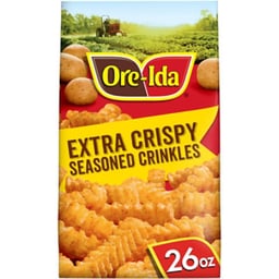 Ore-Ida Extra Crispy Seasoned Crinkles French Fries Fried Frozen Potatoes - 26 Oz
