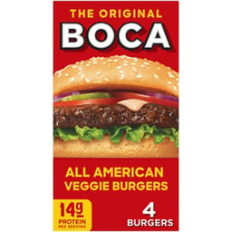 Boca All American Veggie Burgers Box - 4 Count