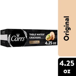 Carrs Table Water Crackers Original Baked Snack Crackers - 4.25 Oz