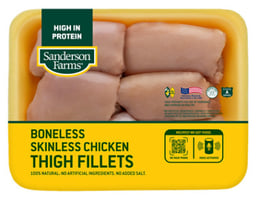 Sanderson Farms Boneless Skinless Chicken Thigh - 1.5 Lb