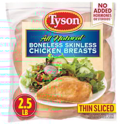 Tyson Chicken Breast Boneless Skinless - 40 Oz