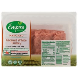 Empire Kosher Ground White Turkey Fresh - 16 Oz