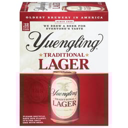 Yuengling Lager Beer Cans - 12-12 Fl. Oz.