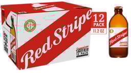 Red Stripe Lager Beer Bottles - 12-11.2 Fl. Oz.