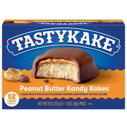 Tastykake Peanut Butter Kandy Kakes Chocolate & Peanut Butter Snack Cakes 12 Count