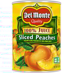 Del Monte Peaches Sliced in 100% Juice - 15 Oz
