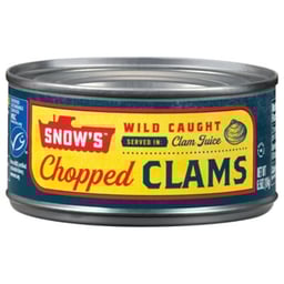 Snows Bumble Bee Clams Chopped in Clam Juice - 6.5 Oz