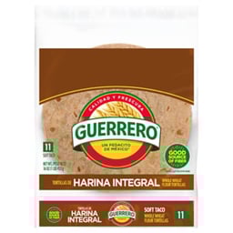 Guerrero Whole Wheat Flour Tortillas Soft Taco Size - 11 Count