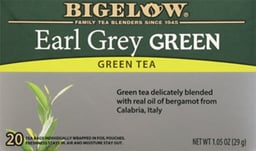 Bigelow Green Tea Earl Grey - 20 Count