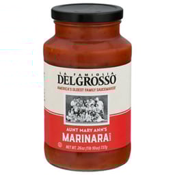 DelGrosso Pasta Sauce Ultra Premium Aunt Mary Anns Sunday Marinara Jar - 26 Oz