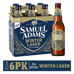Samuel Adams Winter Lager Seasonal Beer Bottles - 6-12 Fl. Oz.