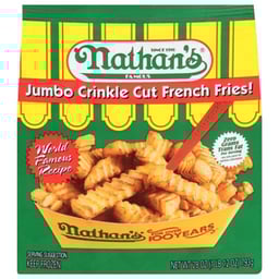 Nathans Famous Fries French Crinkle Cut Jumbo - 28 Oz