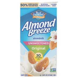 Almond Breeze Shelf Stable Unsweetened Original Almond Milk - 64 Oz