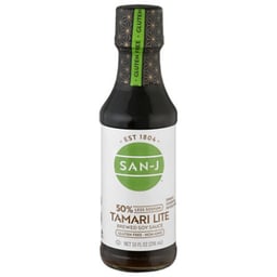 San-J Tamari Soy Sauce Gluten Free Tamari Lite Less Sodium - 10 Fl. Oz.