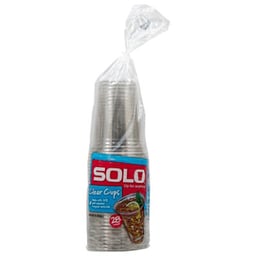 SOLO Cups Plastic Clear 18 Ounce Bag - 28 Count