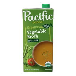 Pacific Foods Low Sodium Organic Vegetable Broth - 32 Oz