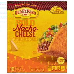 Old El Paso Taco Shells Stand N Stuff Nacho Cheese Flavored 10 Count - 5.4 Oz