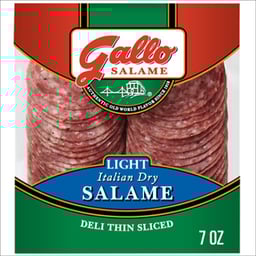 Gallo Salame Deli Thin Sliced Light Italian Dry Salame - 7 Oz