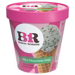 Baskin Robbins Ice Cream Mint Chocolate Chip - 14 Fl. Oz.