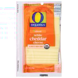 O Organics Cheese Sliced White Cheddar - 6 Oz