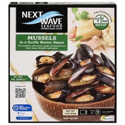 Next Wave Seafood Mussels in Garlic Butter Sauce - 16 Oz
