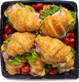 Deli Catering Tray Croissant Sandwich 4 to 6 Servings - Each