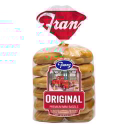 Franz Bagels Premium Mini Plain 12 Count - 16 Oz