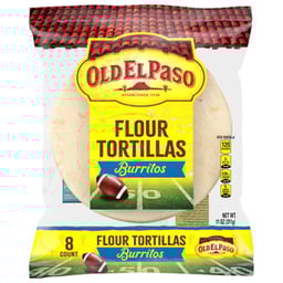 Old El Paso Tortillas Flour For Burritos Wrapper - 8 Count