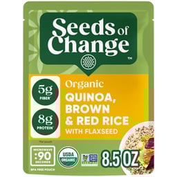 SEEDS OF CHANGE Organic Quinoa Brown & Red Rice With Flaxseed Pouch - 8.5 Oz