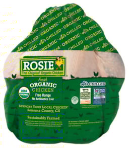 ROSIE Organic Fresh Chicken Whole  - 4.50 Lb