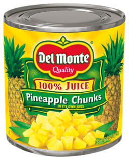 Del Monte Juice Pineapple Chunks Natural - 15.25 Oz
