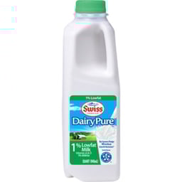 DairyPure 1% Low Fat Milk with Vitamin A and D Bottle - 1 Quart