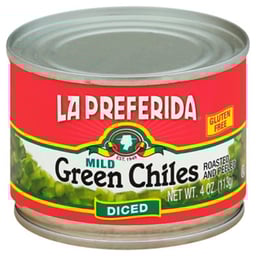 La Preferida Green Chiles Diced Mild Can - 4 Oz