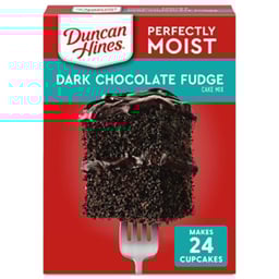 Duncan Hines Perfectly Moist Dark Chocolate Fudge Cake Mix - 15.25 Oz