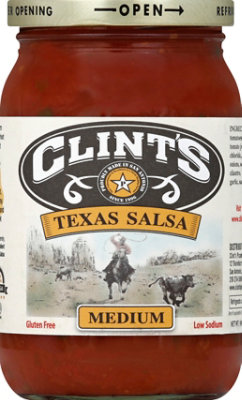 Clints Salsa Texas Medium Jar - 16 Oz