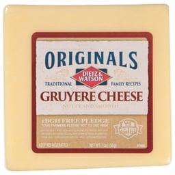 Dietz & Watson Originals German Gruyere Cheese Block 7 Oz
