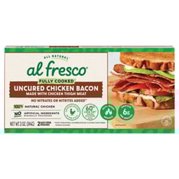 al fresco All Natural Original Uncured Chicken Bacon - 3 Oz