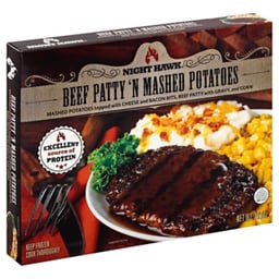 Night Hawk Beef Patty N Mashed Potatoes - 10 Oz